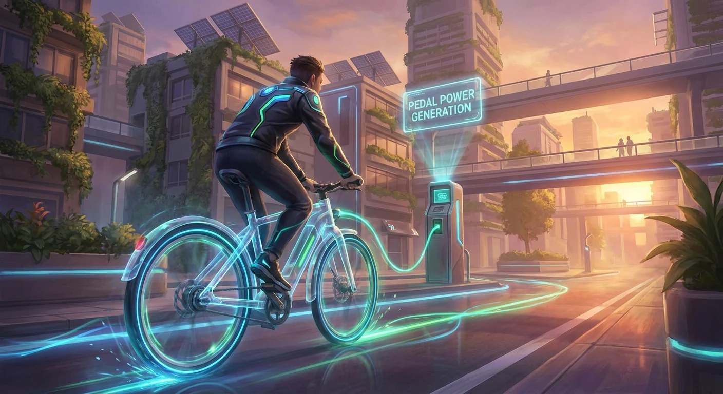 la bici elettrica si ricarica pedalando